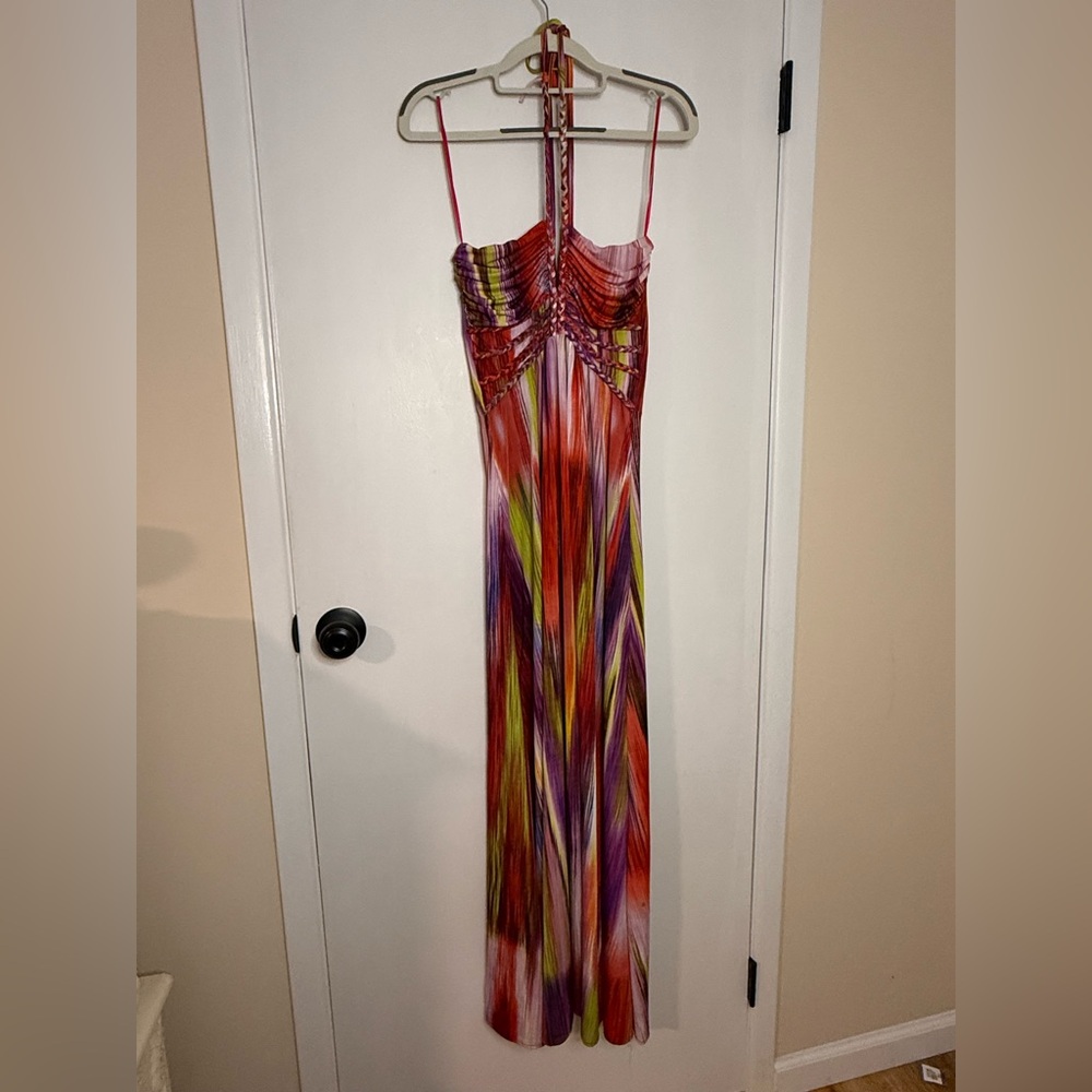 Cynthia Rowley multicolored braided‎ maxi dress - Picture 2 of 8